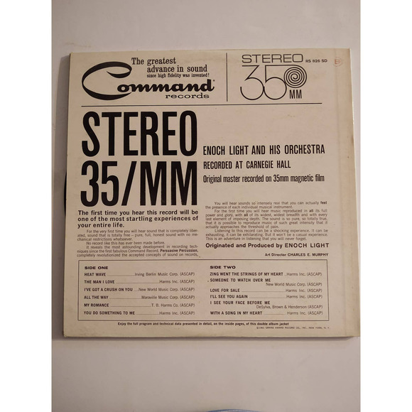 Command - Enoch Light And His Orchestra - Stereo 35/MM - RS 826 S.D. - 33 RPM - Picture 2 of 8